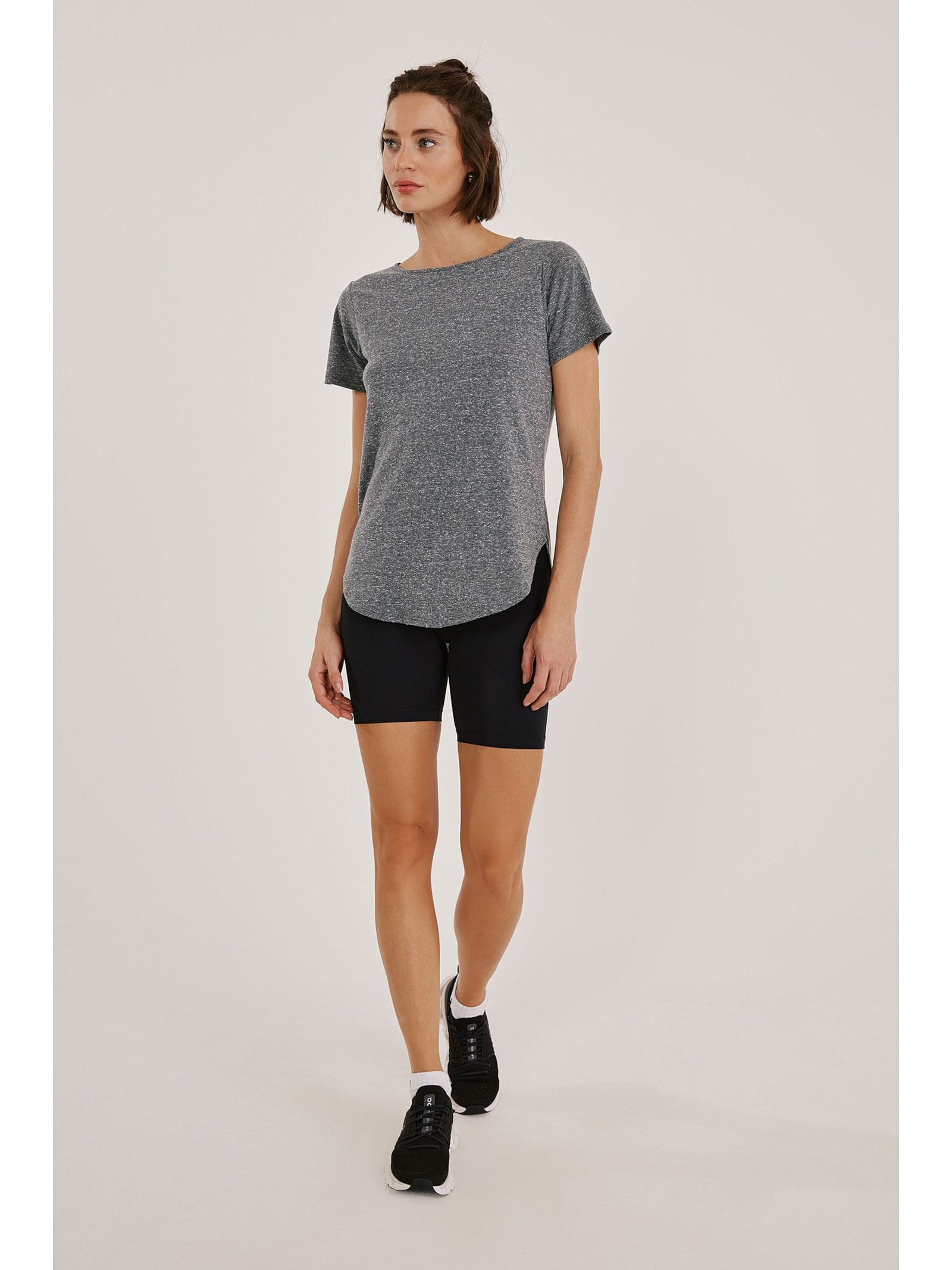 Bermuda Fitness Preta Soft Skin Lolli Yogini