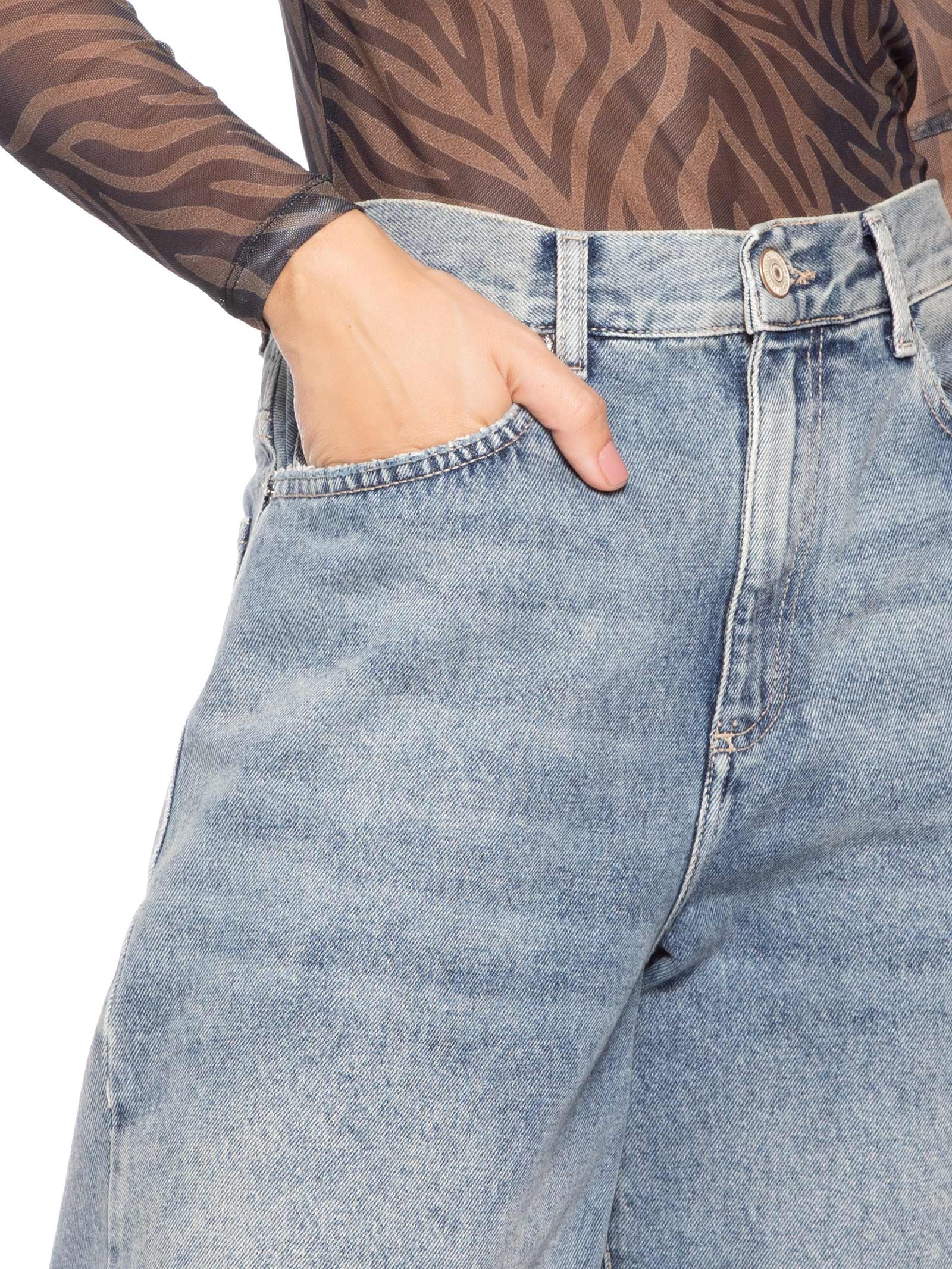 Bermuda Jeans Feminina Cintura Média Basic Azul Animale Jeans