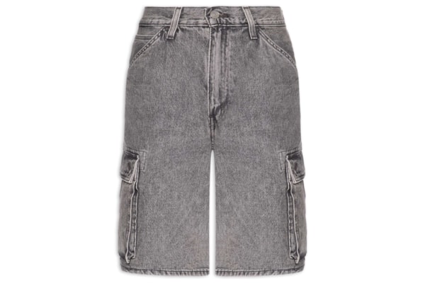 Bermuda Jeans Masculina 478™ Baggy Cargo - Preto