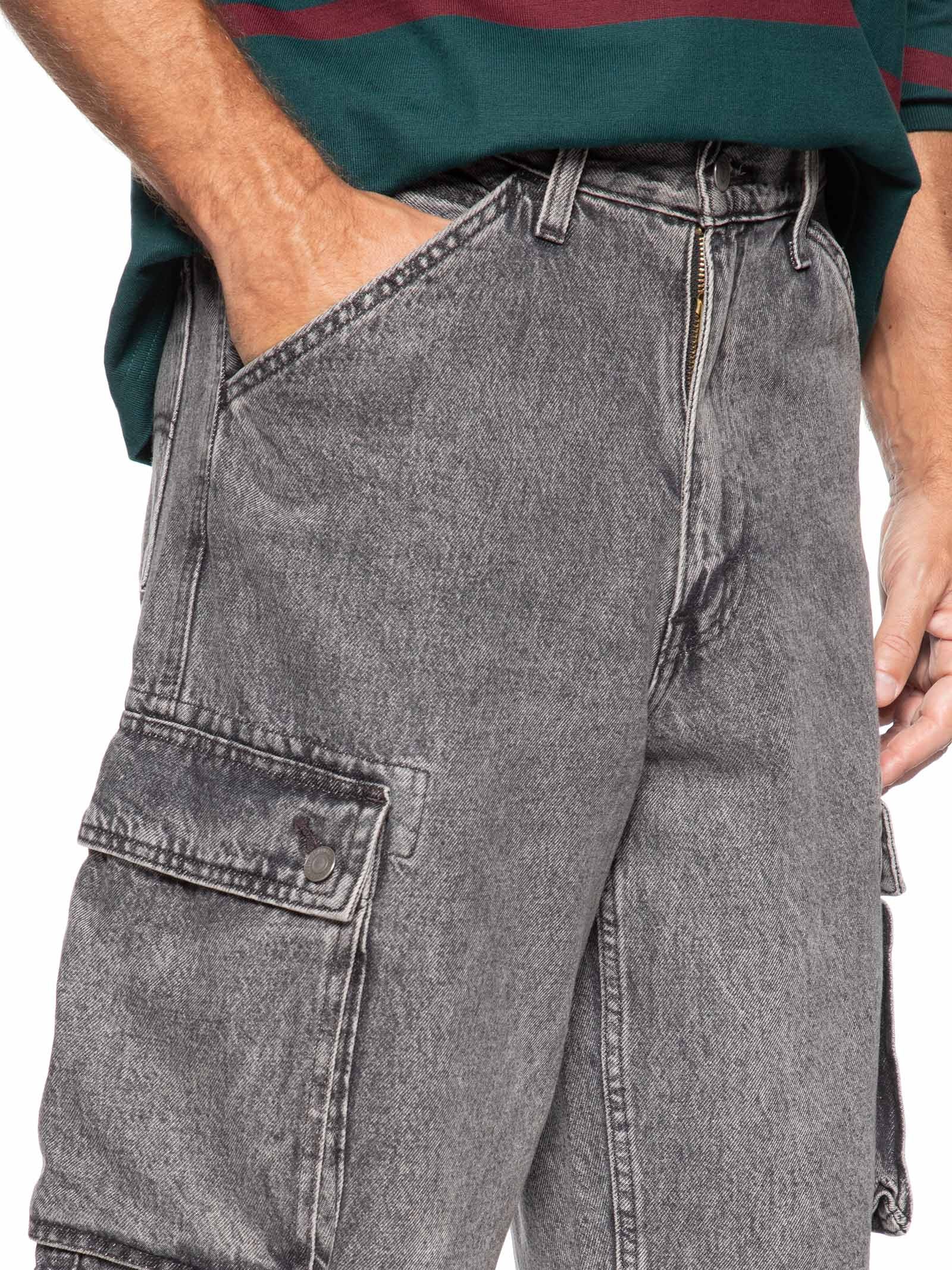 Bermuda Jeans Masculina 478™ Baggy Cargo Preto Levi's