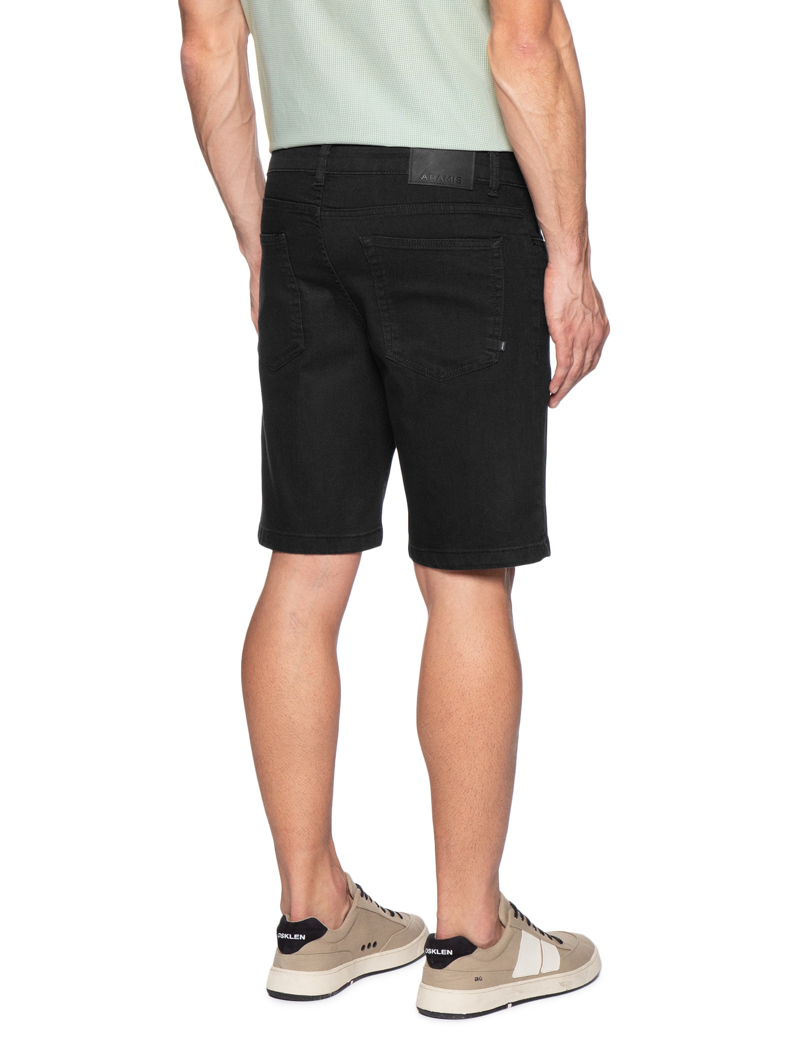 Bermuda Jeans Masculina Am Preto Aramis