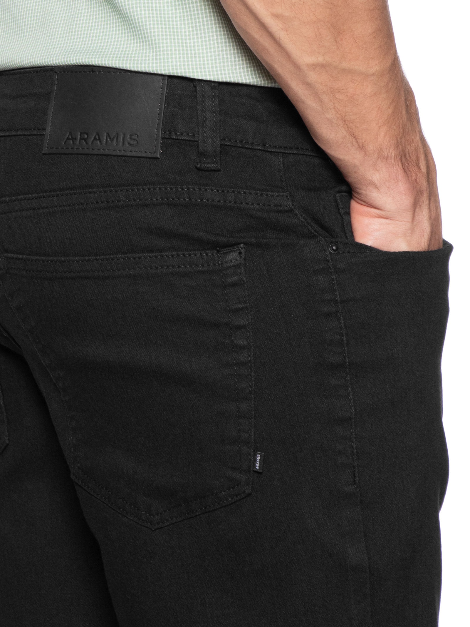 Bermuda Jeans Masculina Am Preto Aramis
