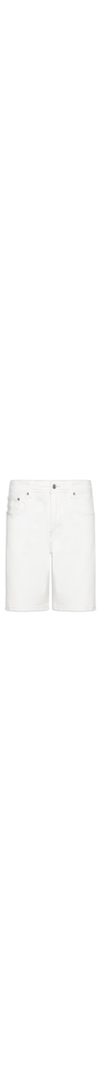 Bermuda Jeans Masculina Brooklyn Straight - Branco