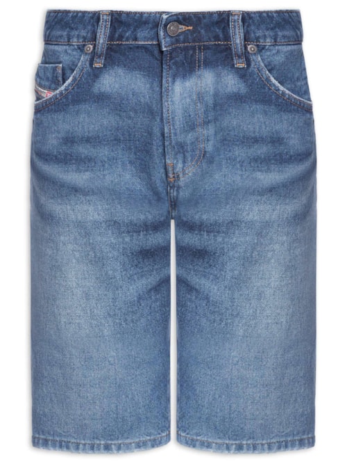 Bermuda Jeans Masculina Calzoncini Slim – Azul