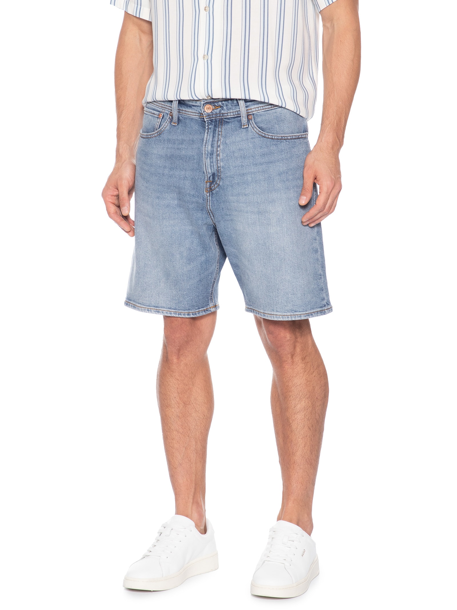 Bermuda Jeans Masculina Tony Original Azul Jack & Jones