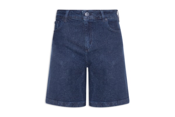 Bermuda Jeans Raquel Feminina - Azul