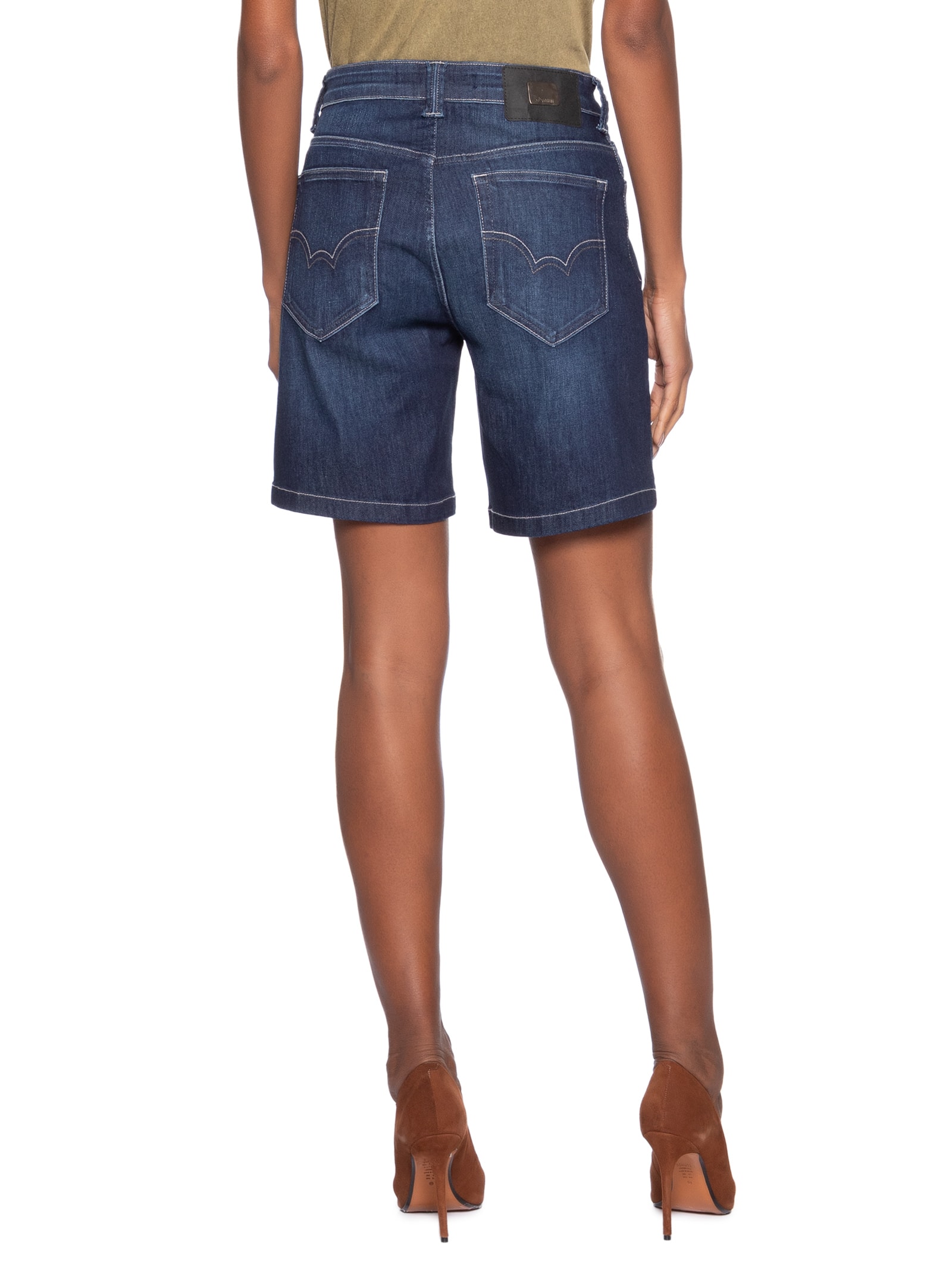 Bermuda Jeans Raquel Feminina – Azul Forum