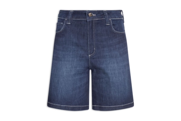 Bermuda Jeans Raquel Feminina – Azul
