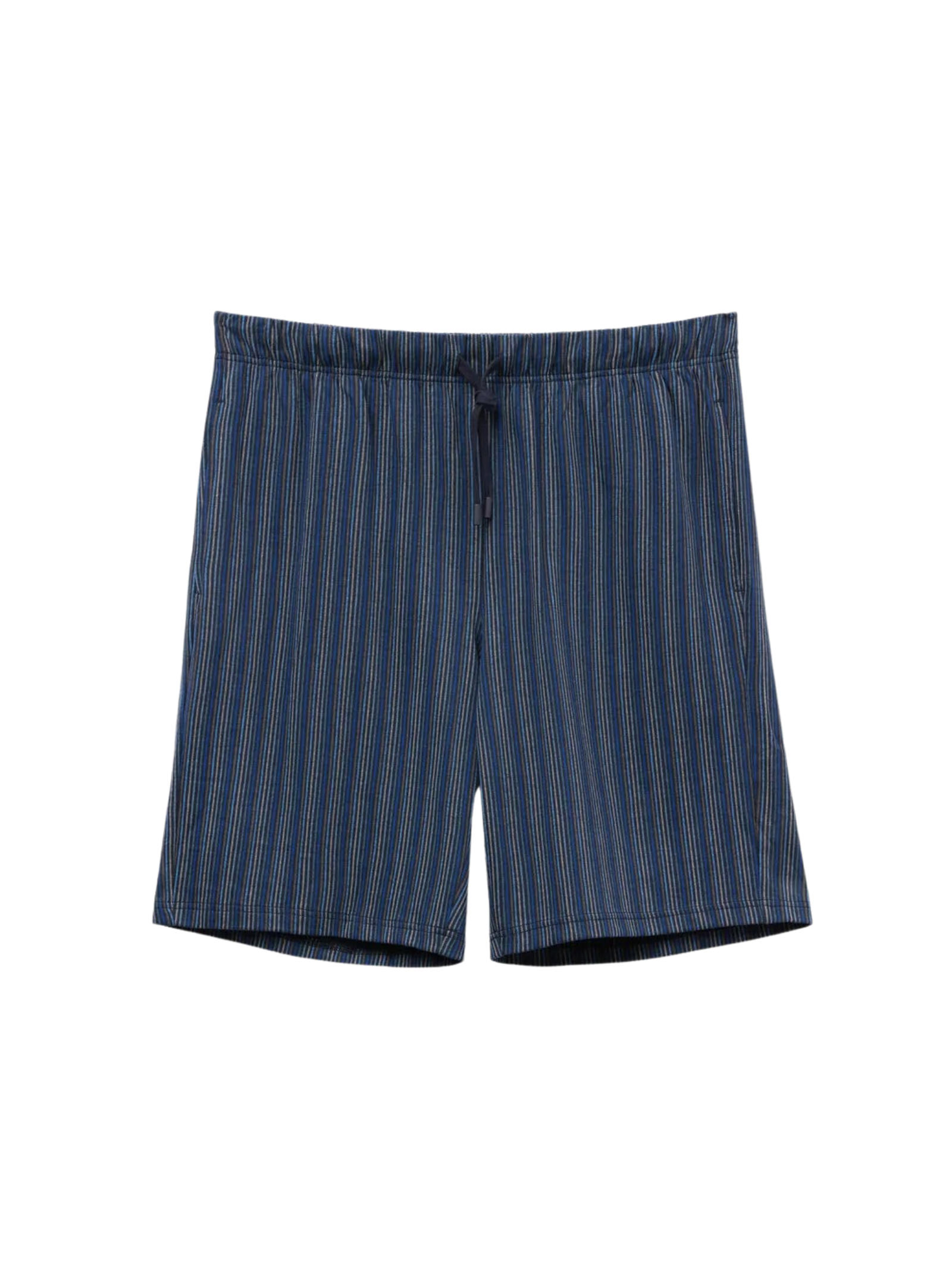 Bermuda Listrada Em Algodão Azul Intimissimi