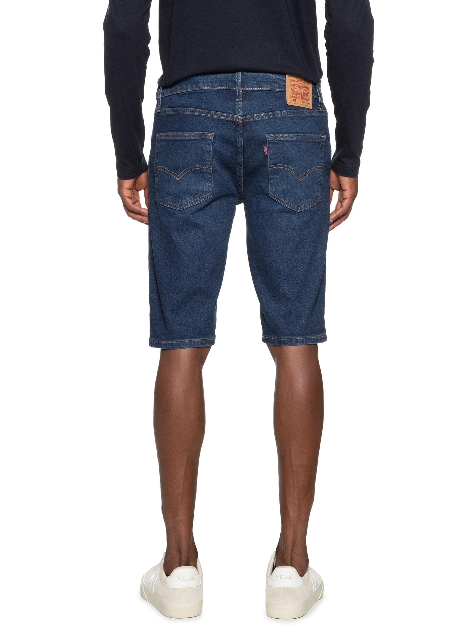 Bermuda Masculina 405 Regular Azul  Levi's