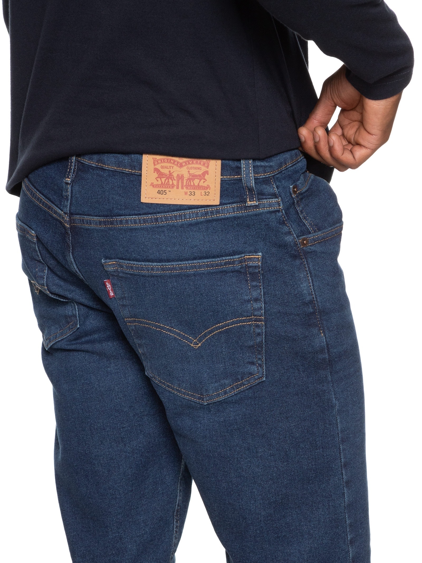 Bermuda Masculina 405 Regular Azul  Levi's