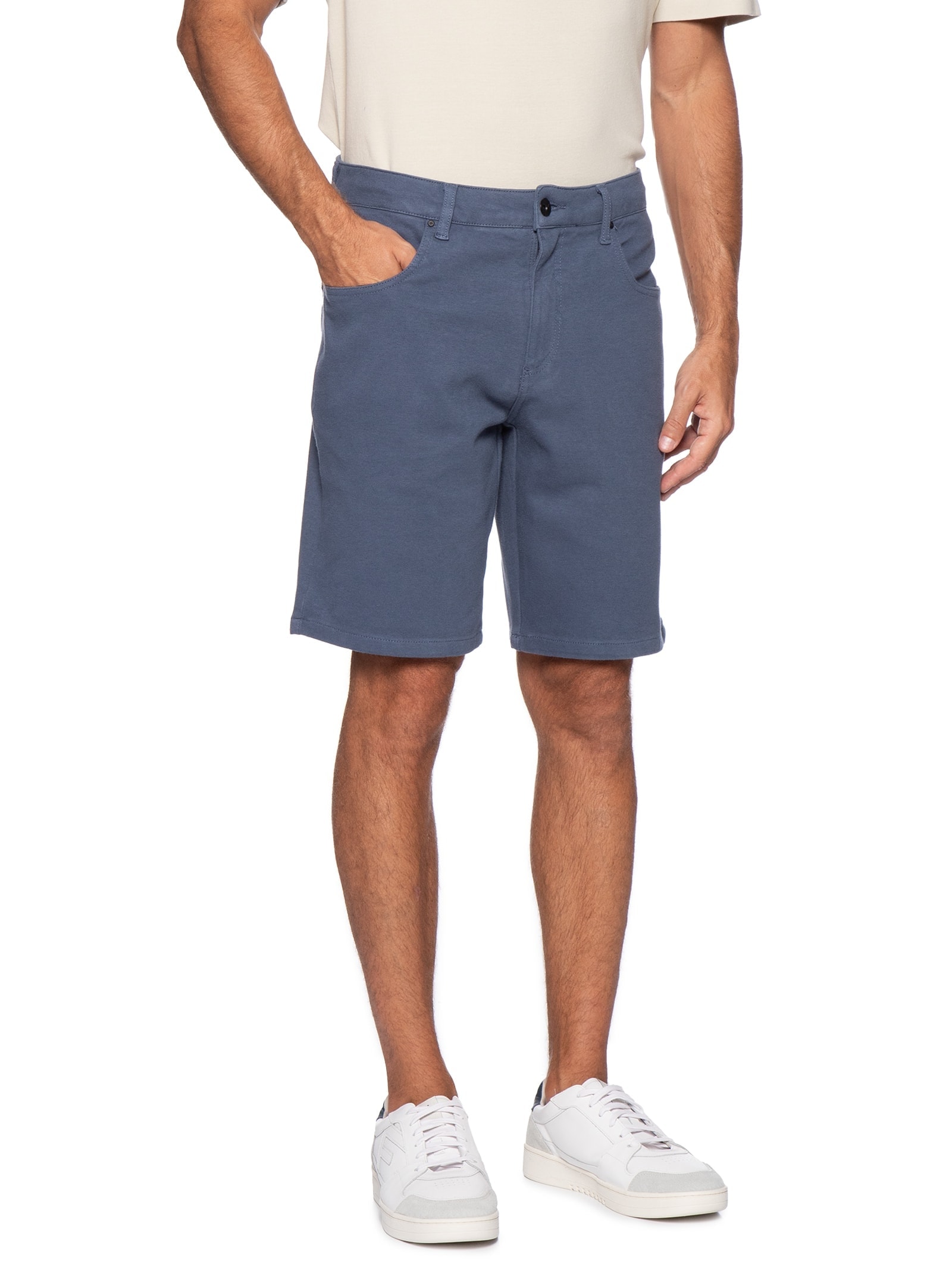 Bermuda Masculina 5 Pockets Azul Reserva