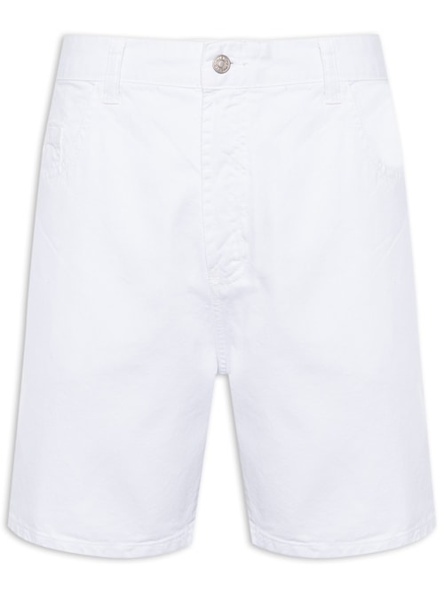 BERMUDA MASCULINA 5 POCKETS LISA – BRANCO
