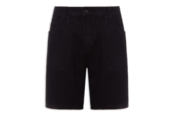 Bermuda Masculina 5 pockets Lisa - Preto
