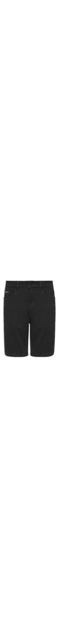 Bermuda Masculina 5 Pockets Moletom - Preto