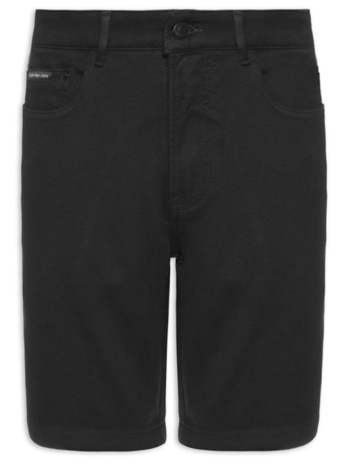Bermuda Masculina 5 Pockets Moletom – Preto
