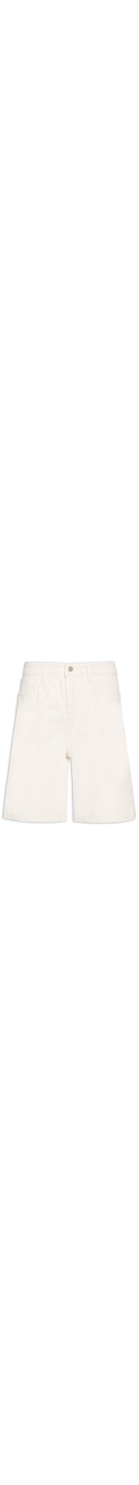 Bermuda Masculina 5 Pockets Reta - Off White
