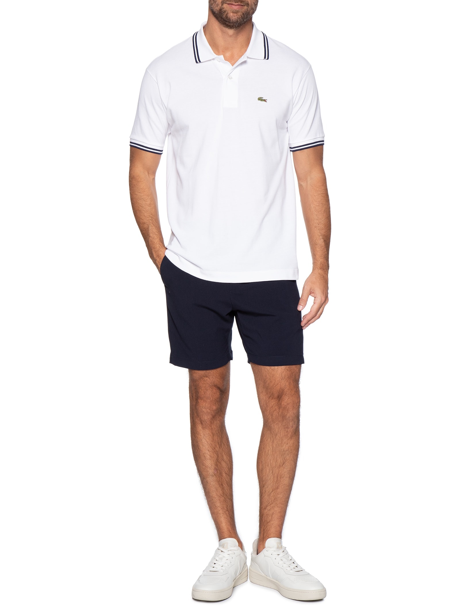 Bermuda Masculina Alfaiataria Azul '2 Essential