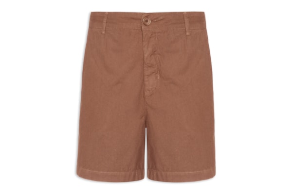 Bermuda Masculina Alfaiataria Basic Line - Marrom