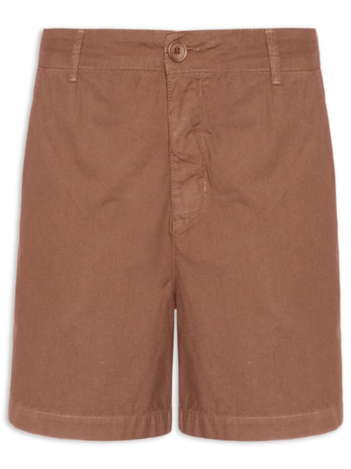 Bermuda Masculina Alfaiataria Basic Line – Marrom