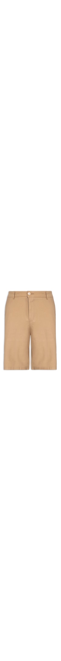 Bermuda Masculina Alfaiataria Basic Linen - Bege