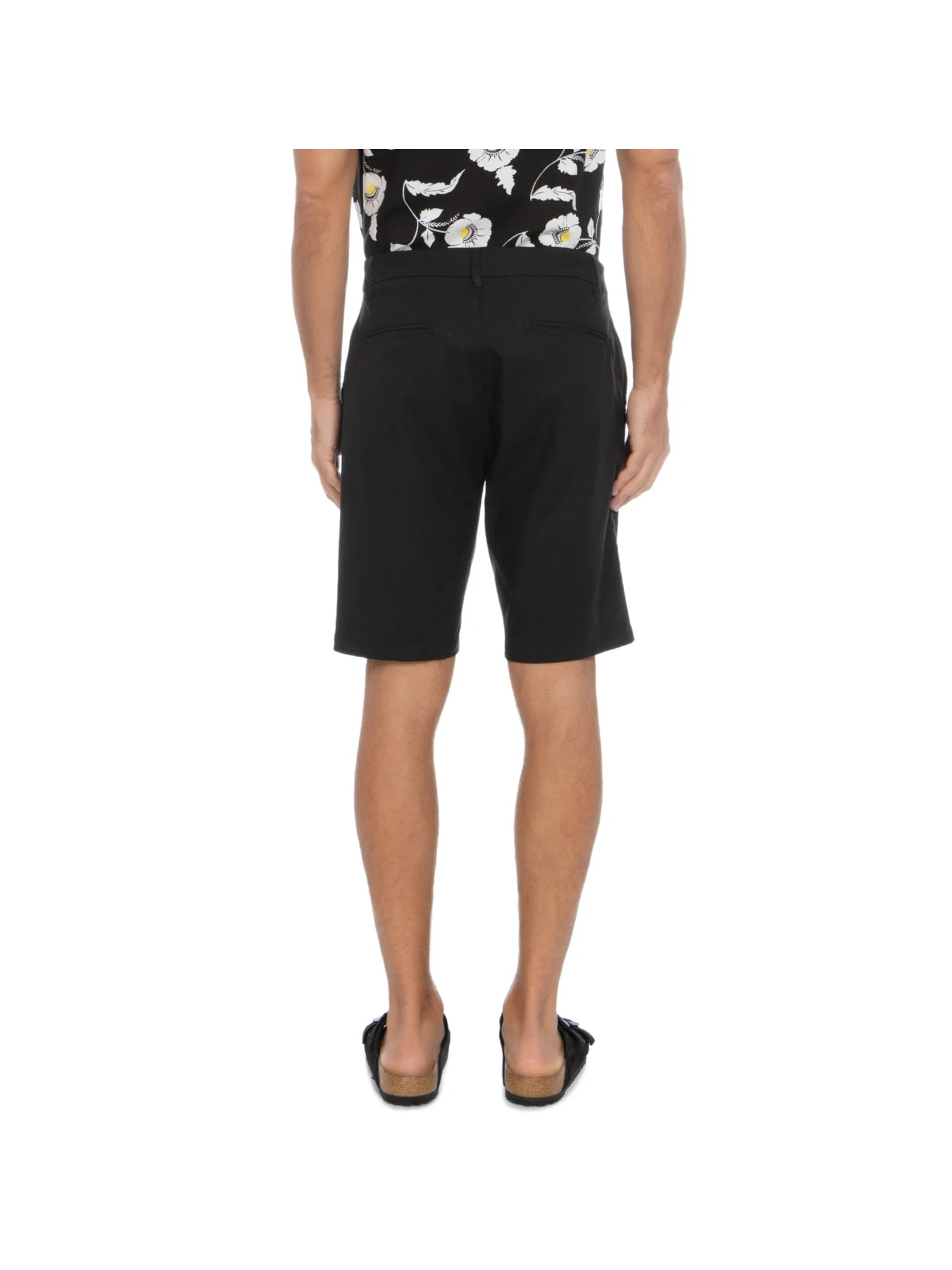 Bermuda Masculina Alfaiataria Basic Linen Preto Osklen