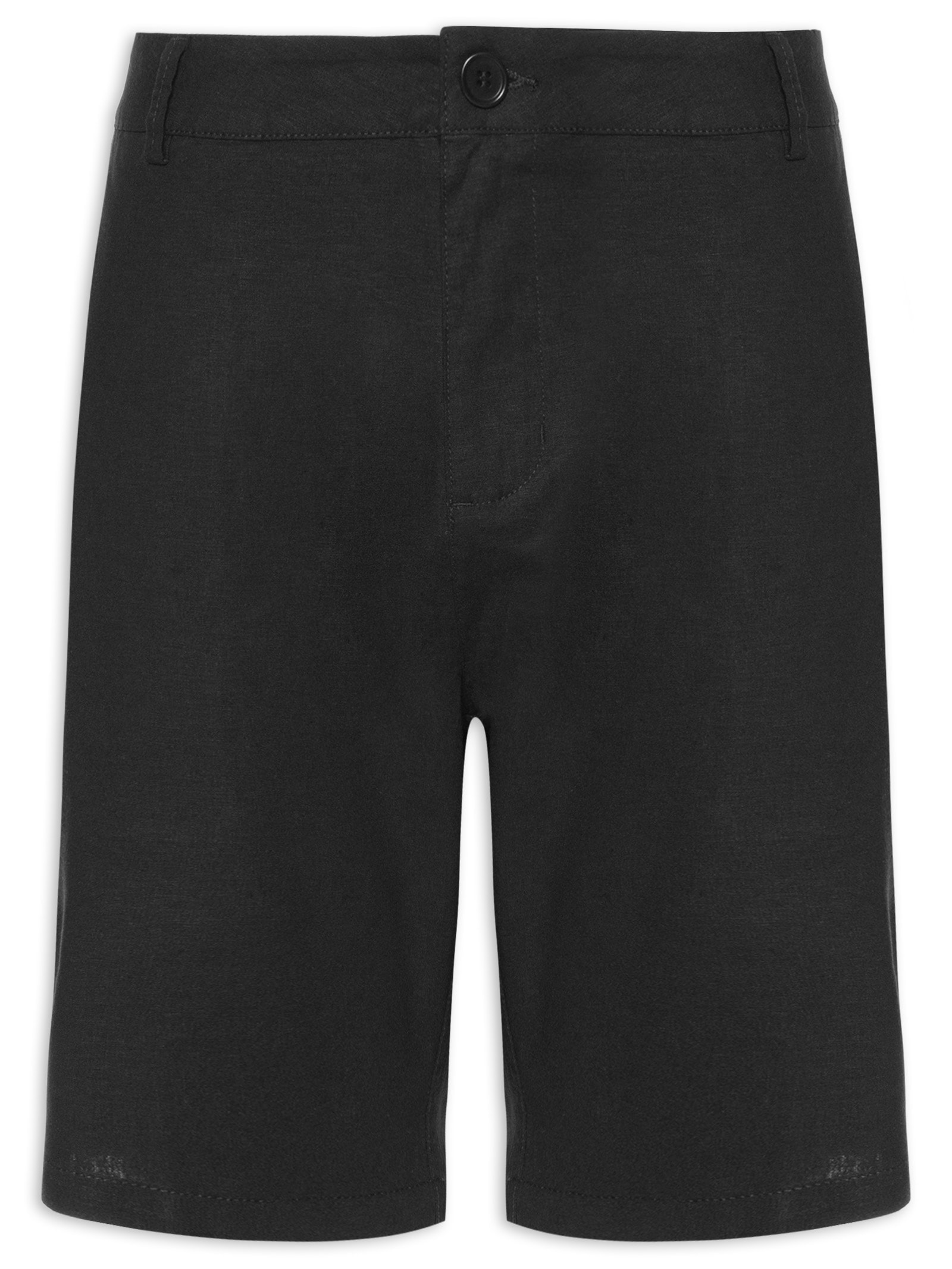 Bermuda Masculina Alfaiataria  Basic Linen Preto Osklen