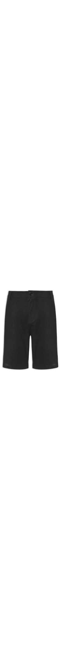 Bermuda Masculina Alfaiataria Basic Linen - Preto