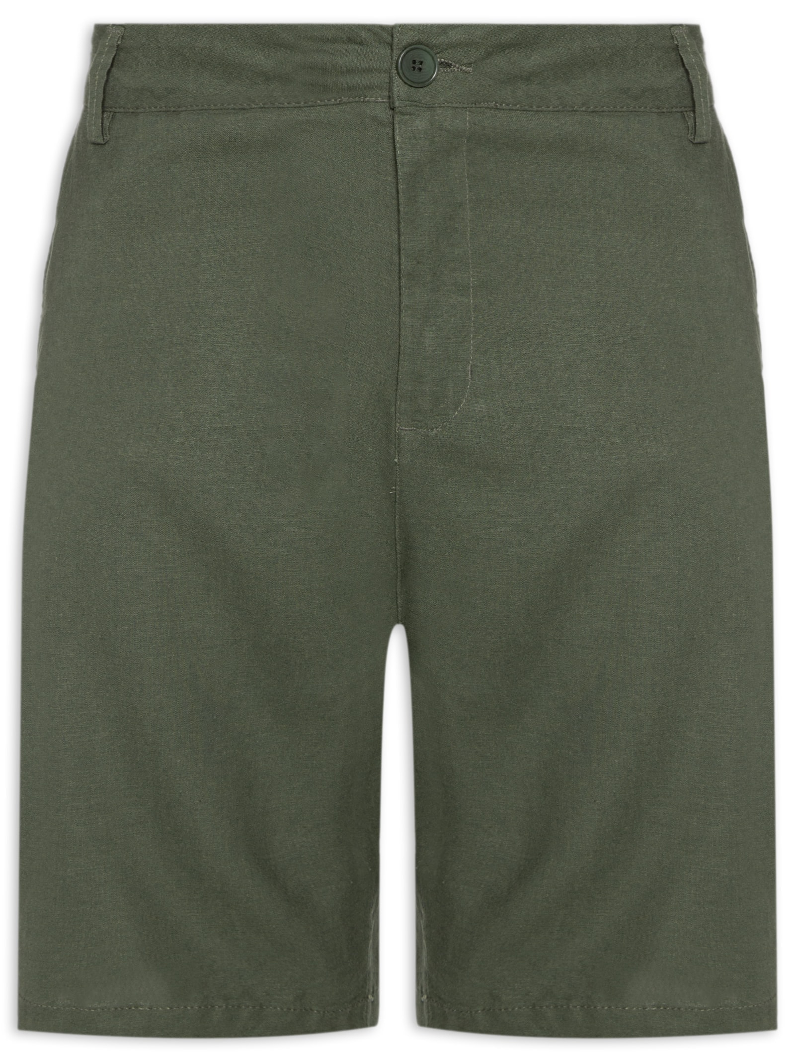 Bermuda Masculina Alfaiataria Basic Linen Verde Osklen