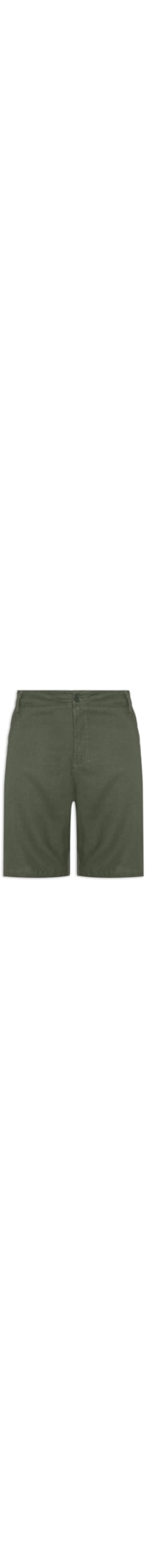 Bermuda Masculina Alfaiataria Basic Linen - Verde