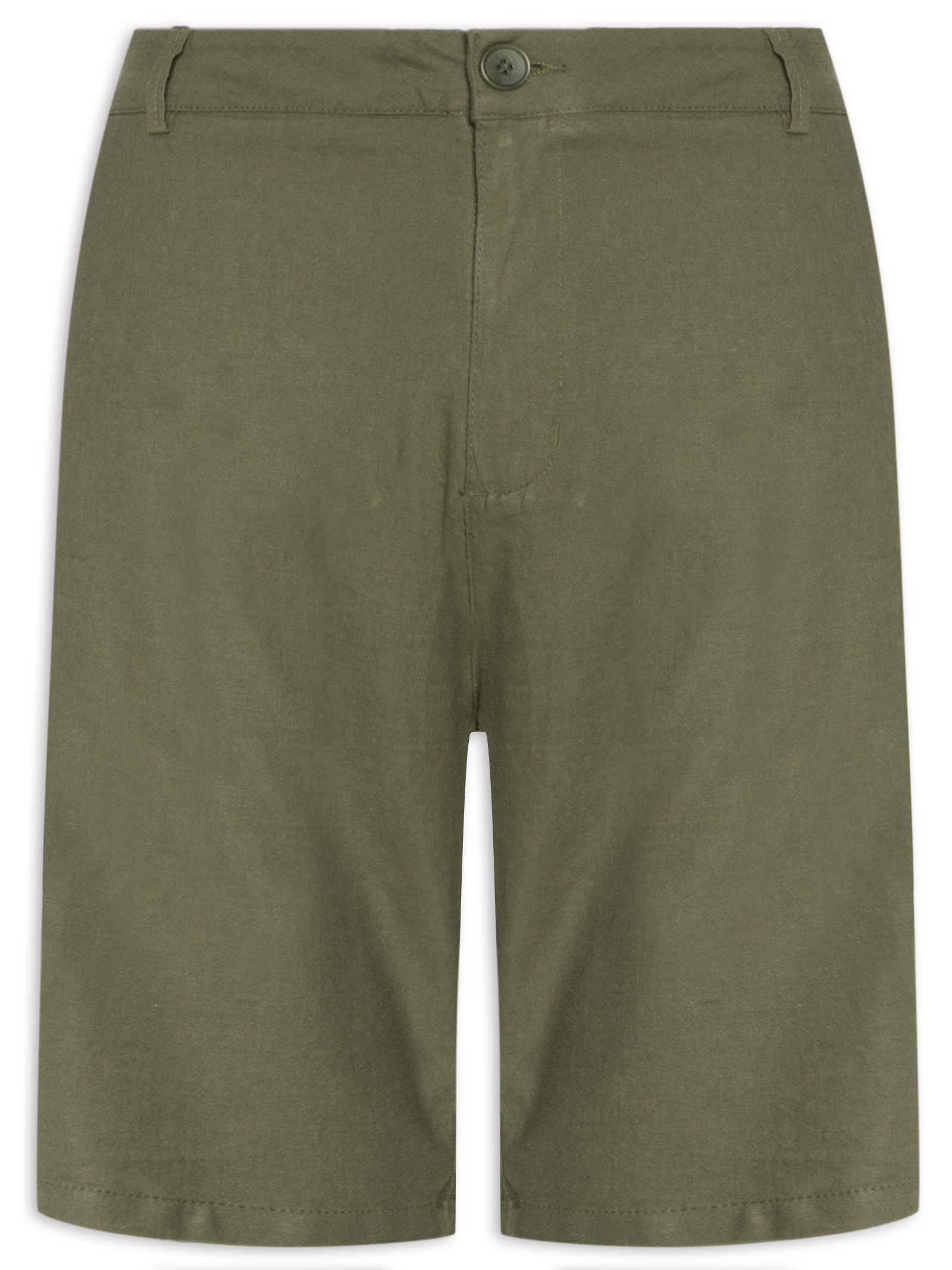 Bermuda Masculina Alfaiataria Basic Linen Verde Osklen