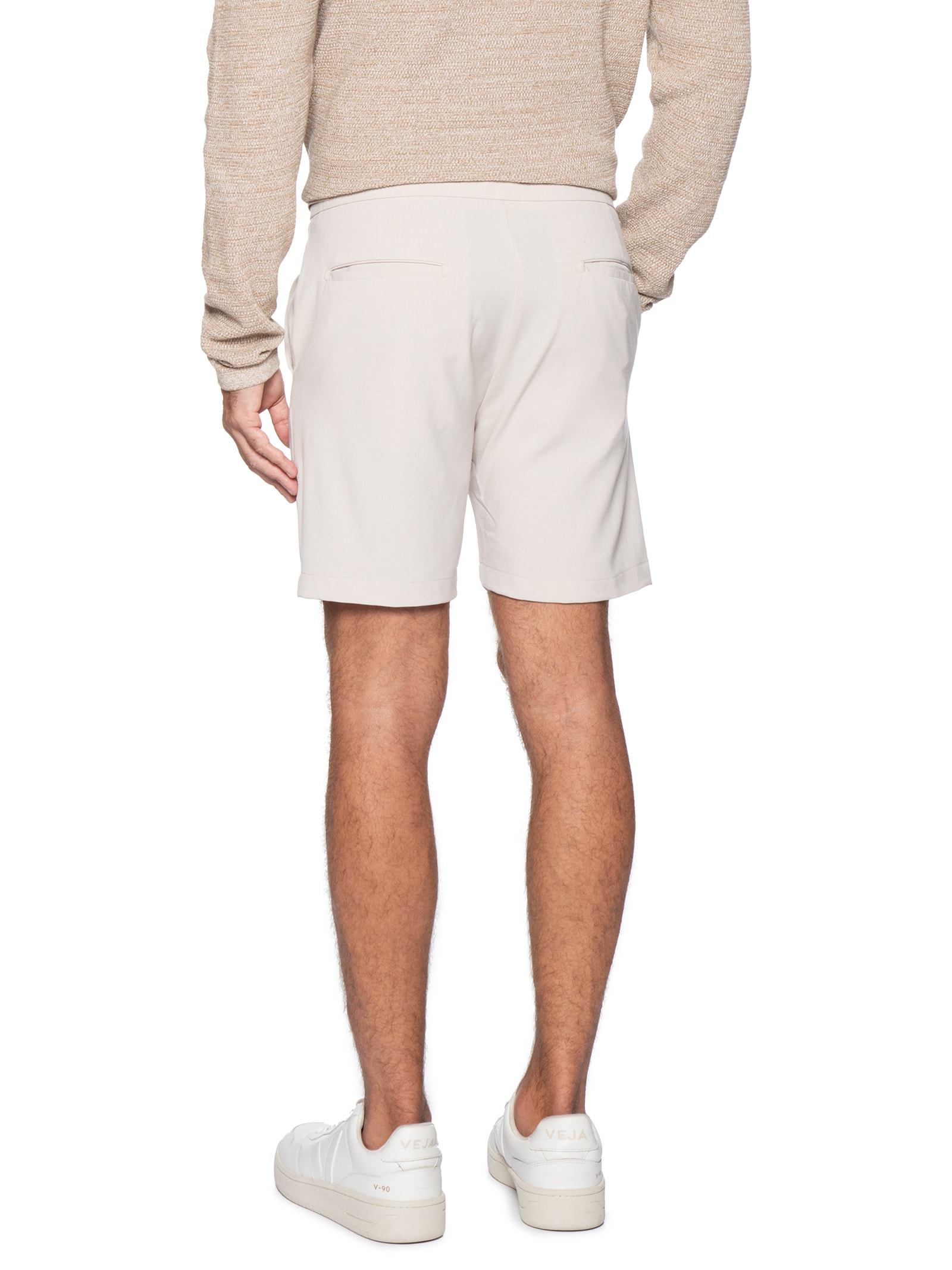 Bermuda Masculina Alfaiataria Bege '2 Essential