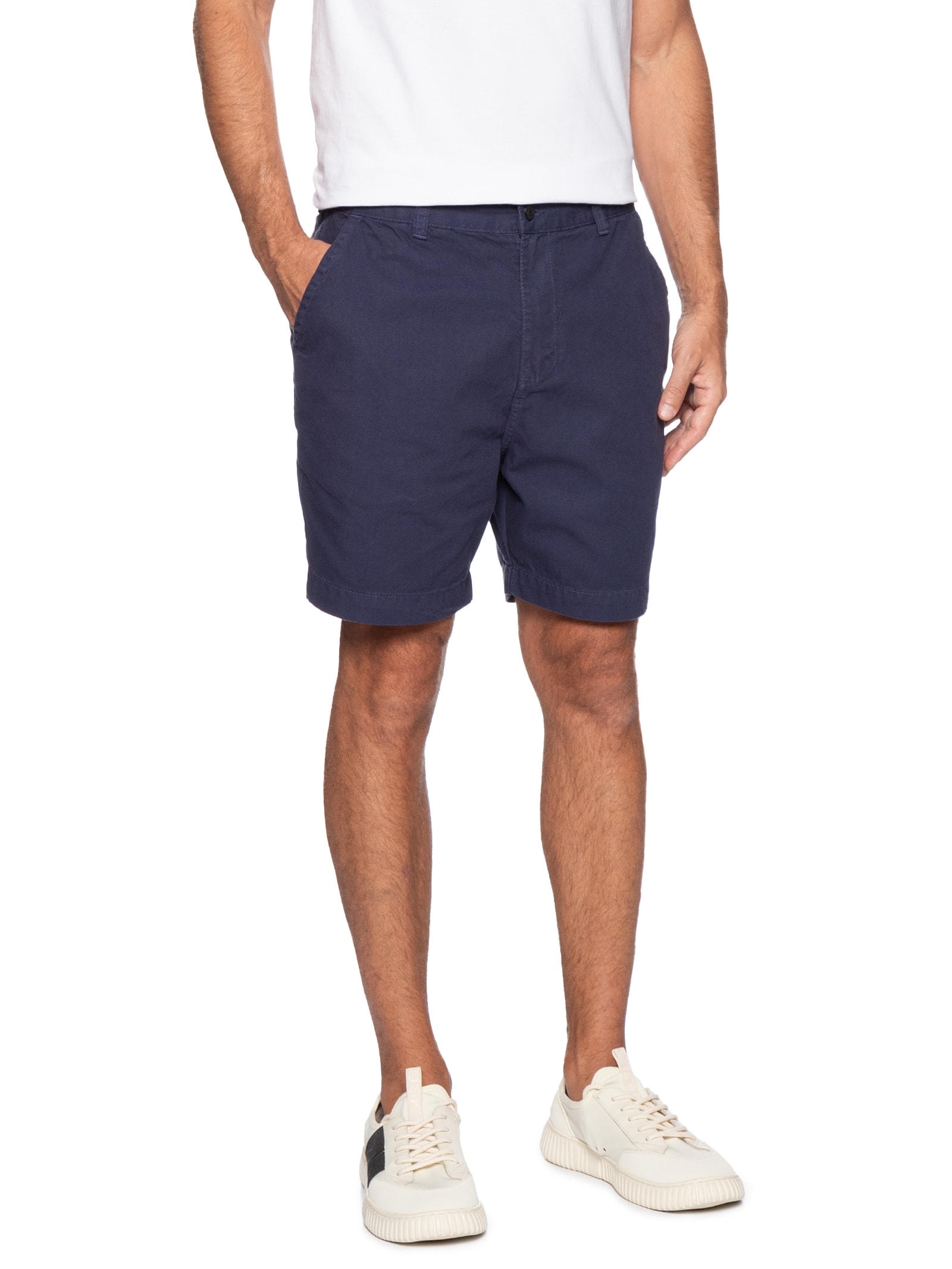 Bermuda Masculina Alfaiataria Cotton E- Basics Azul Osklen