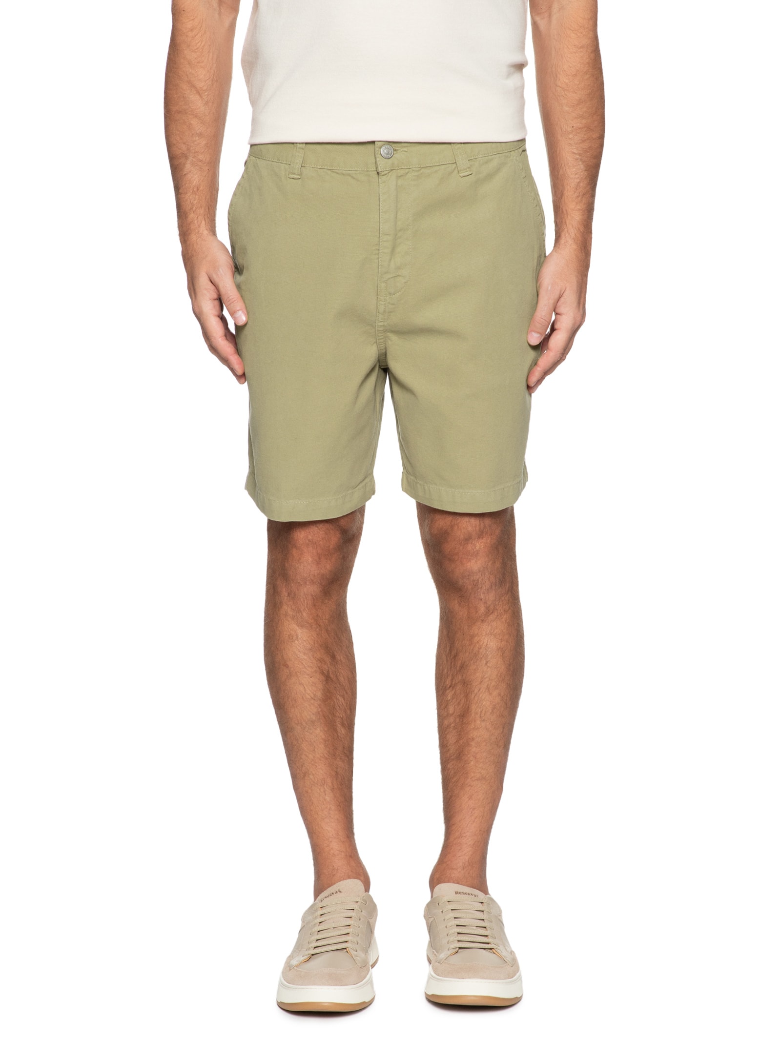 Bermuda Masculina Alfaiataria Cotton E- Basics Bege  Osklen