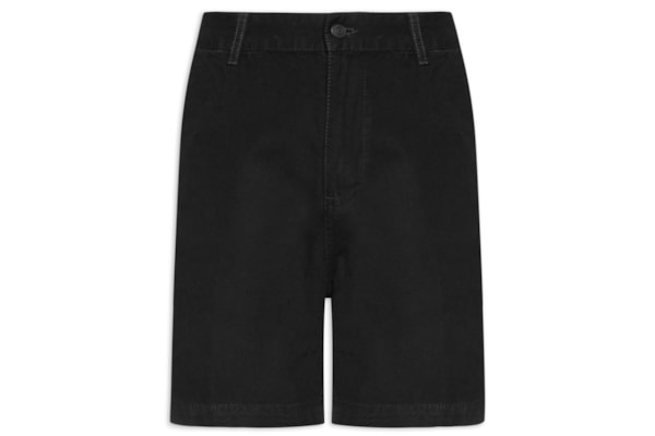 Bermuda Masculina Alfaiataria Cotton E-Basics - Preto