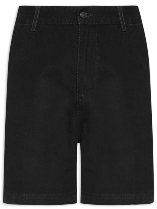 Bermuda Masculina Alfaiataria Cotton E-Basics – Preto