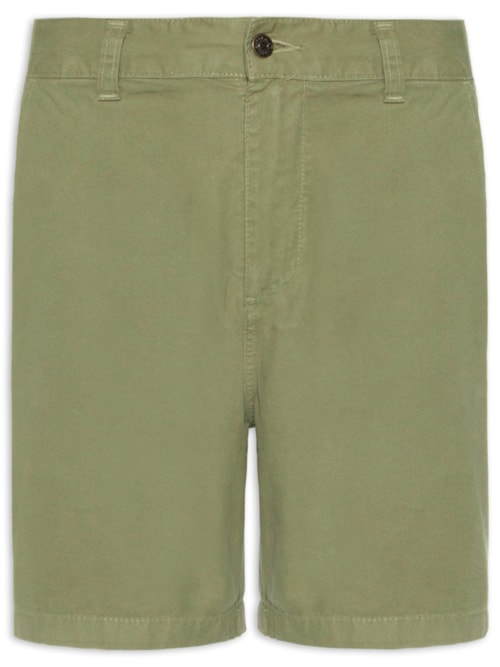 Bermuda Masculina Alfaiataria Cotton E-Basics – Verde