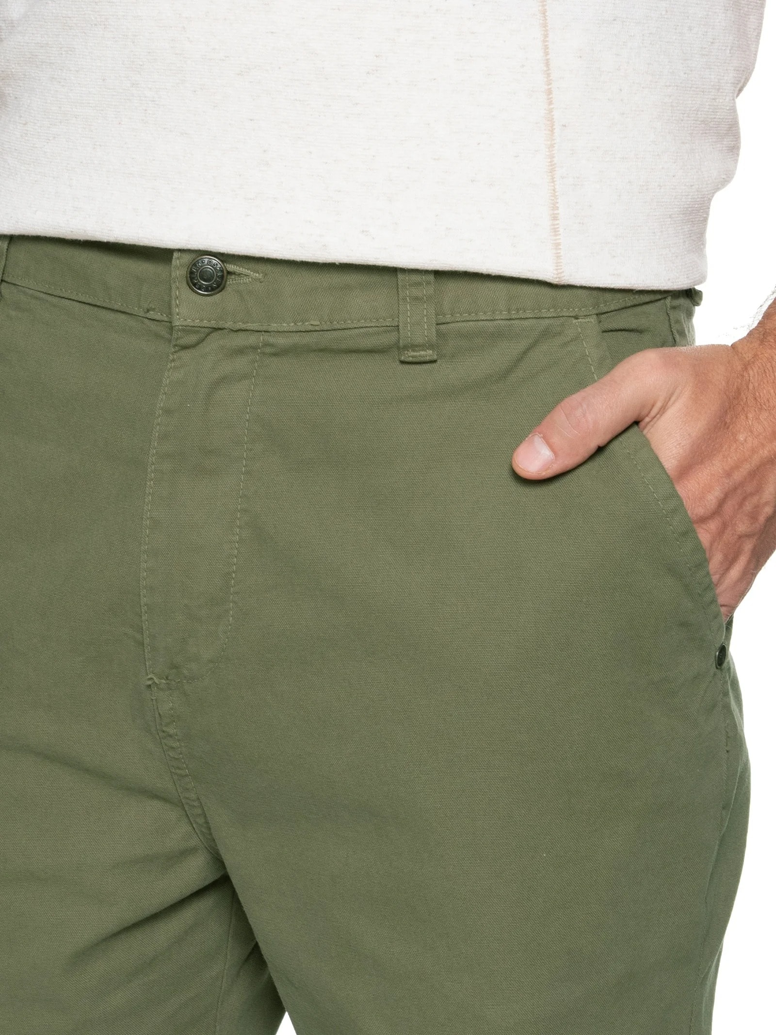 Bermuda Masculina Alfaiataria Cotton E-Basics Verde Osklen