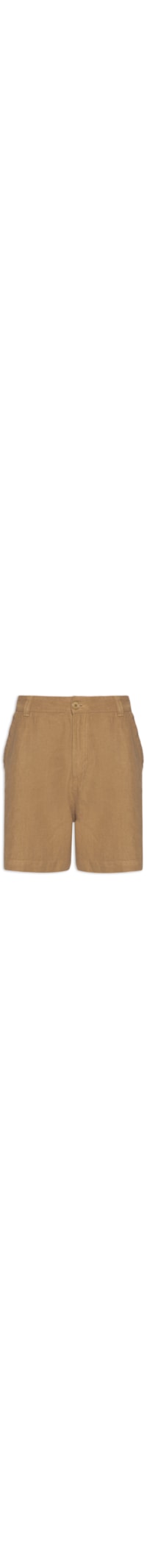 Bermuda Masculina Alfaiataria Flow Linen - Bege