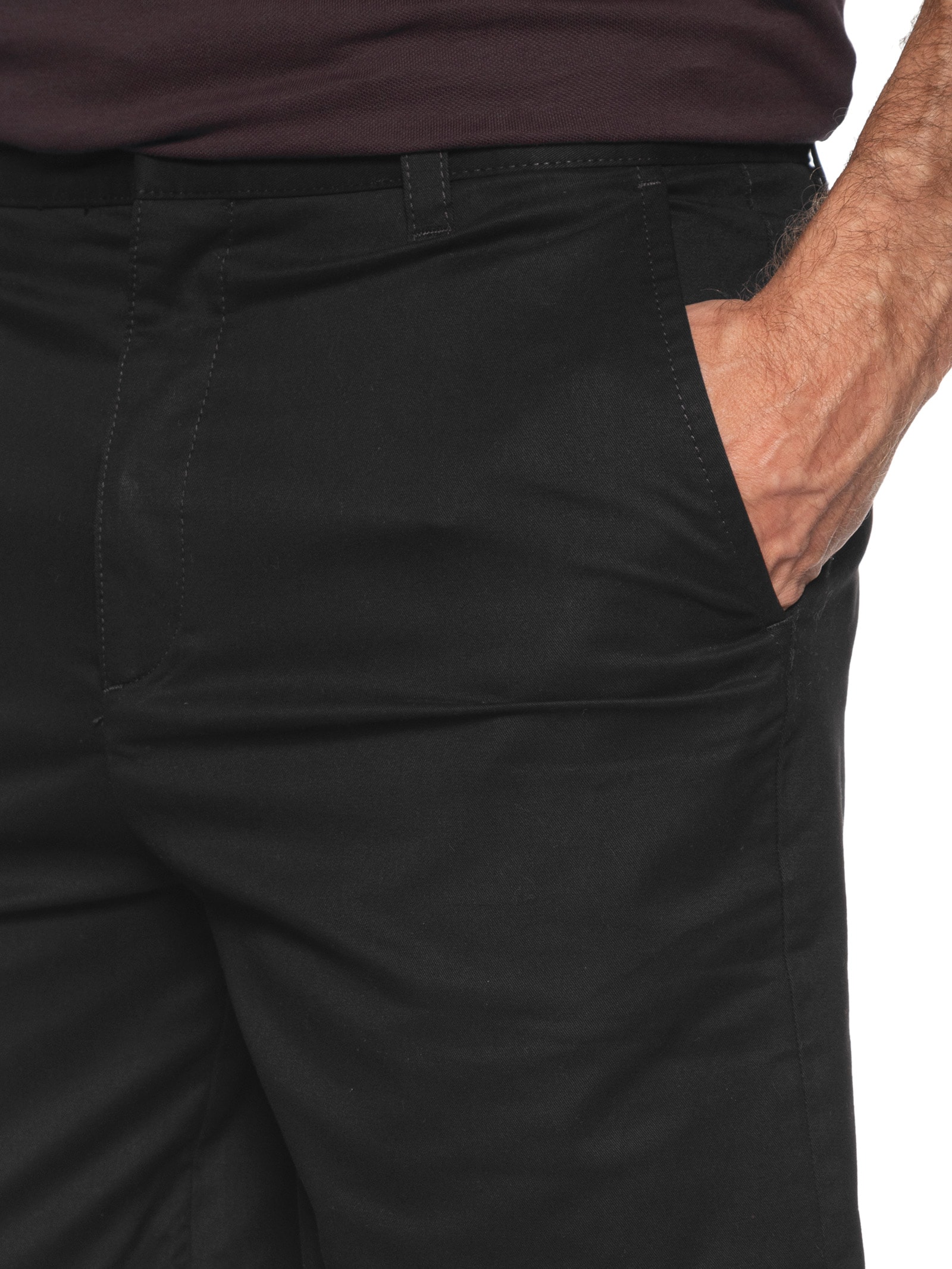 Bermuda Masculina Alfaiataria Genar261S Preto Hugo