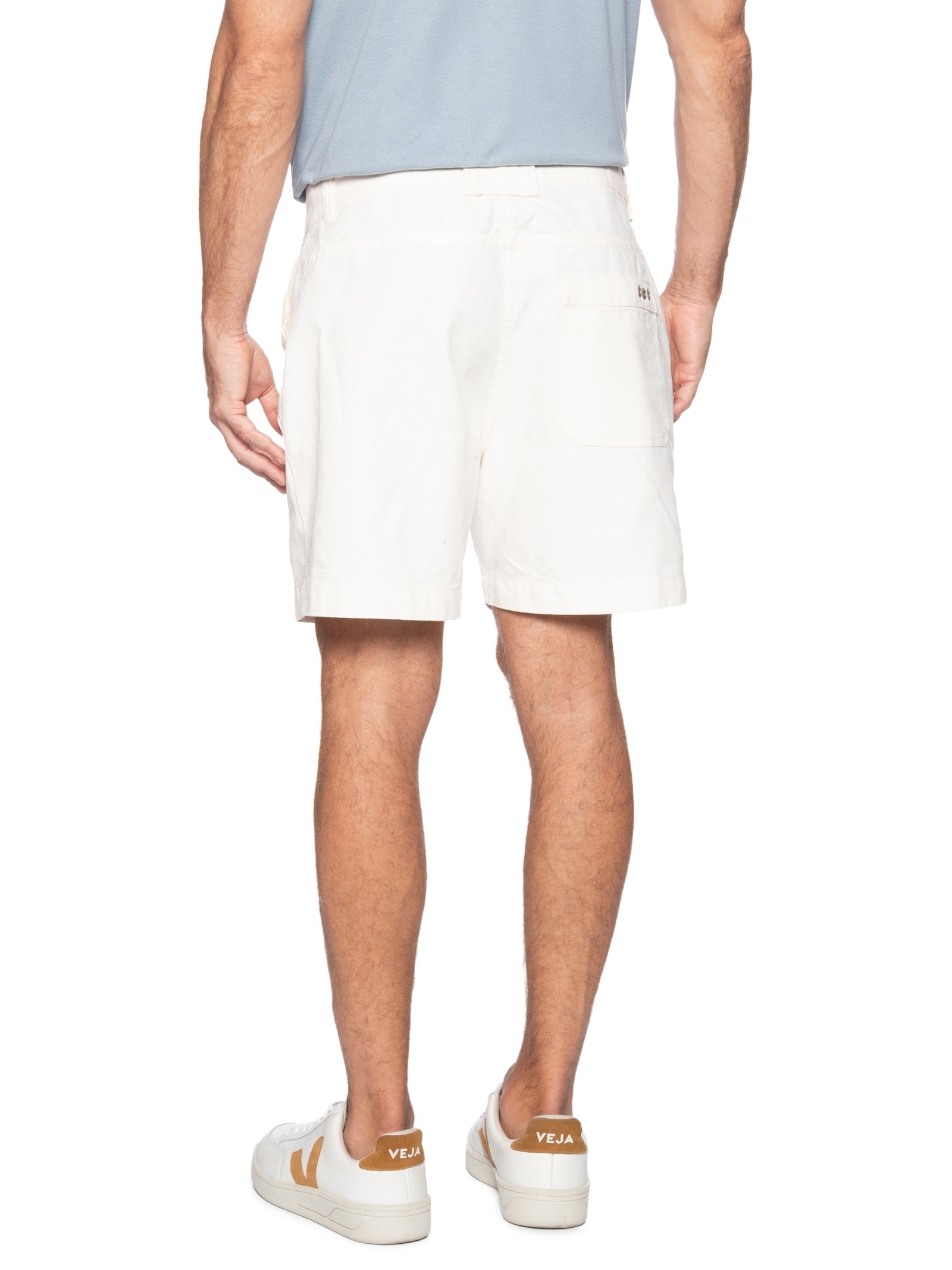 Bermuda Masculina Alfaiataria New Flow Basic Branco Osklen