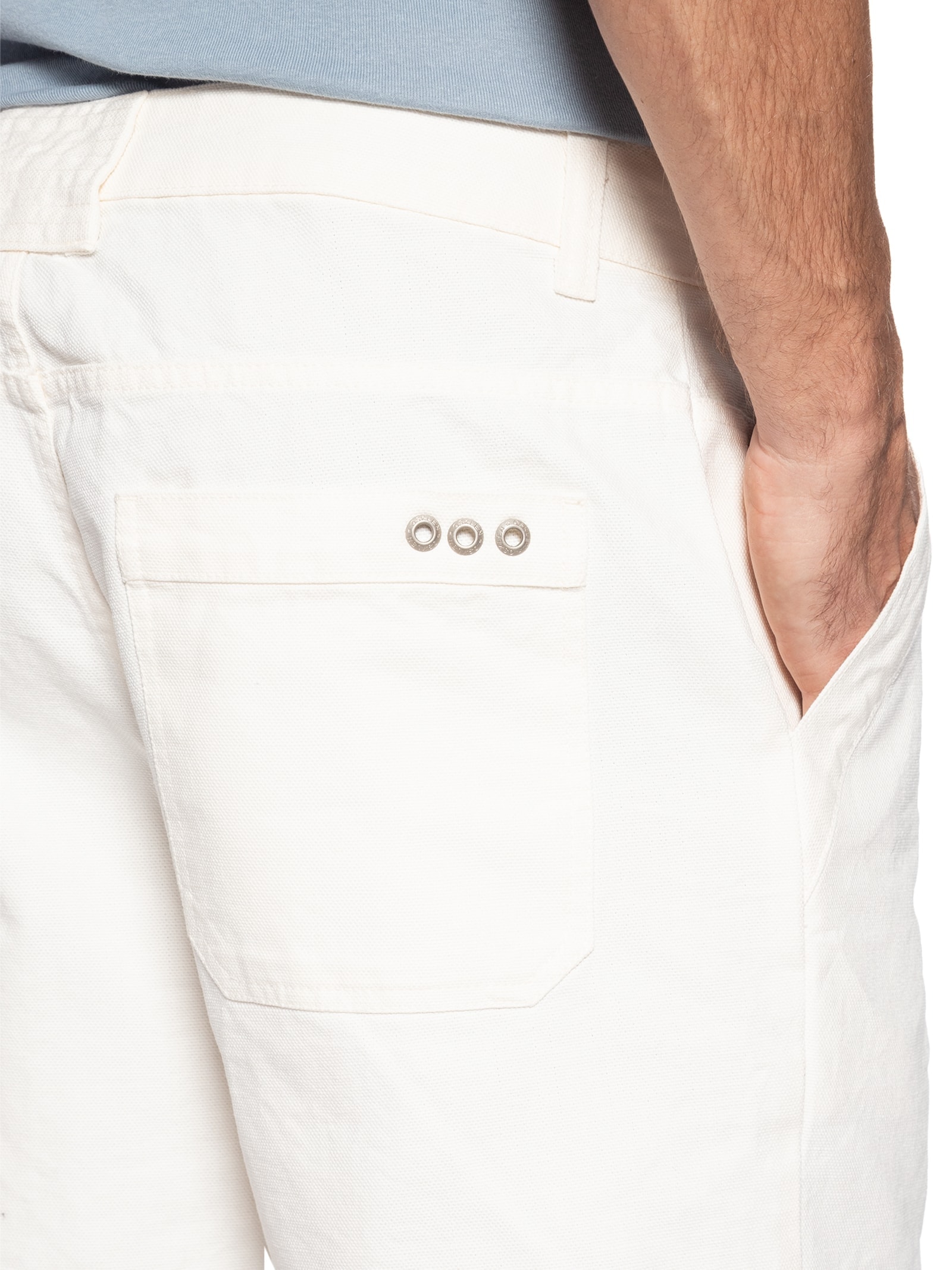 Bermuda Masculina Alfaiataria New Flow Basic Branco Osklen