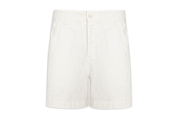 Bermuda Masculina Alfaiataria New Flow Basic - Branco