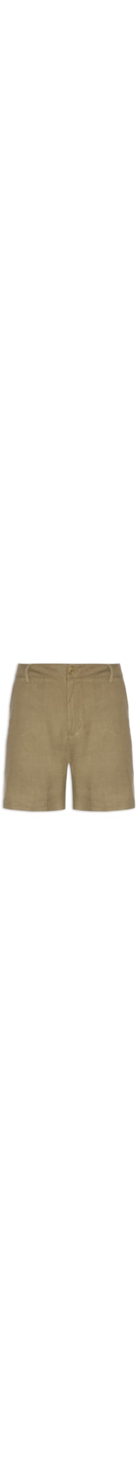 Bermuda Masculina Alfaiataria Pure Linen - Bege