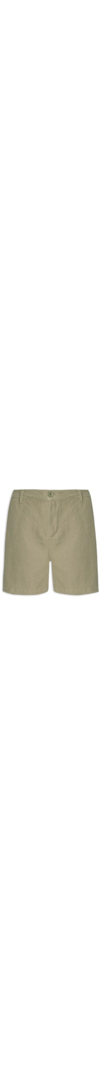 Bermuda Masculina Alfaiataria Pure Linen - Verde
