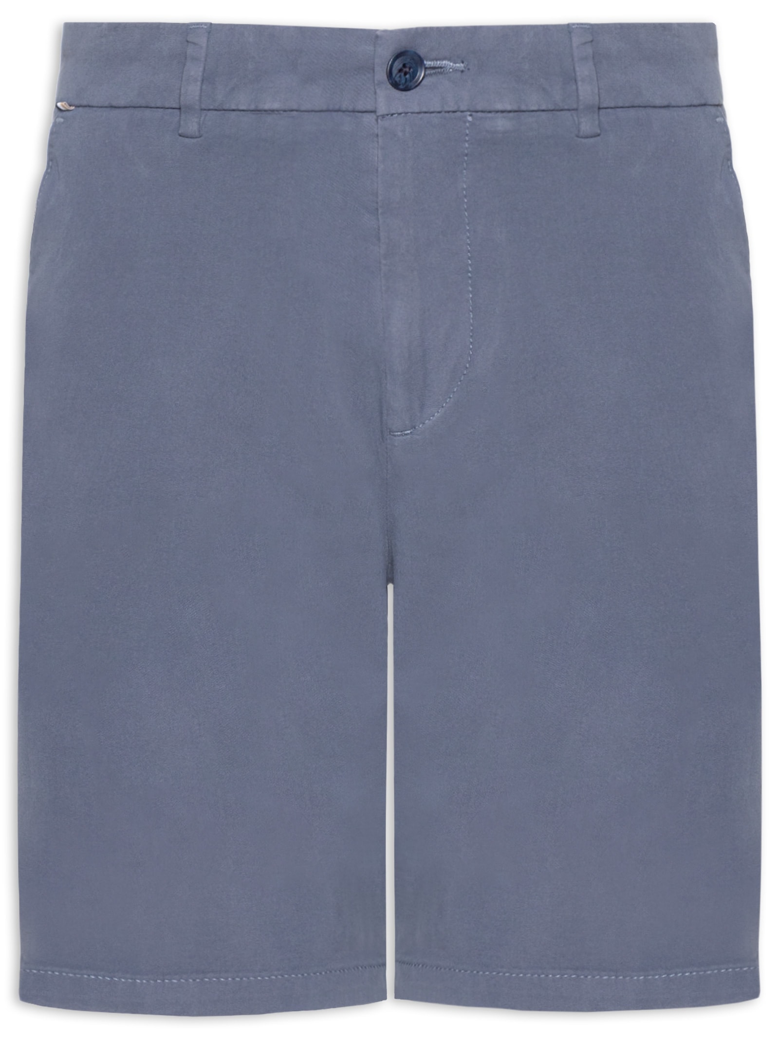 Bermuda Masculina Alfaiataria Slim Fit H-Kane Azul Boss