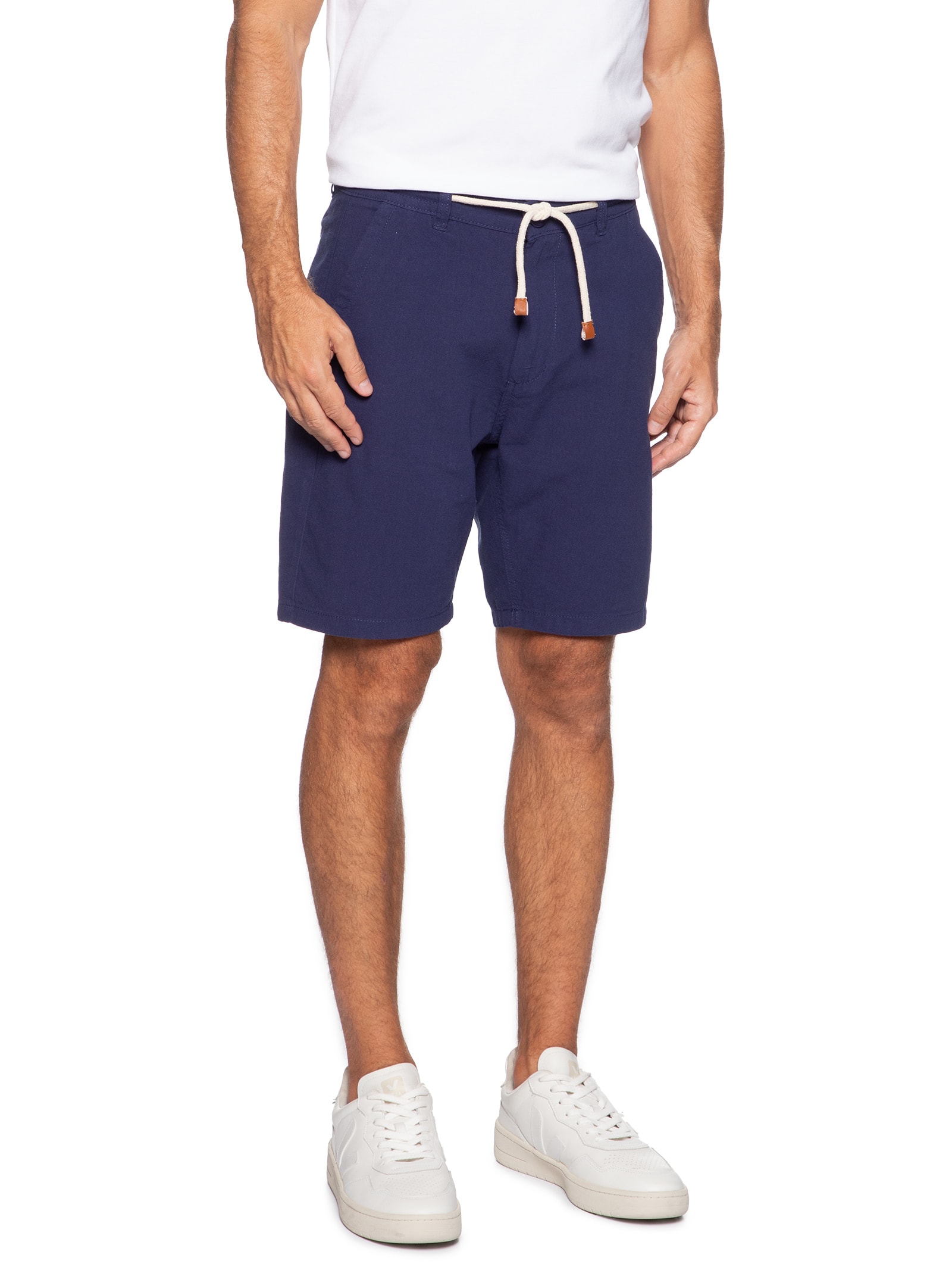 Bermuda Masculina Algodão Ocean Azul '2 Essential