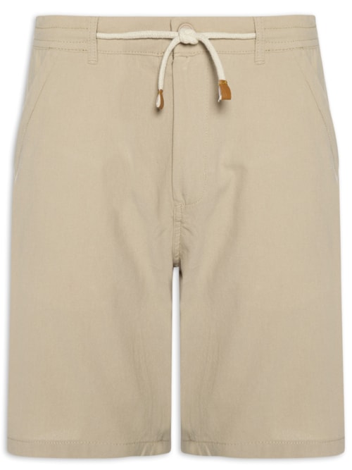 Bermuda Masculina Algodão Ocean – Bege