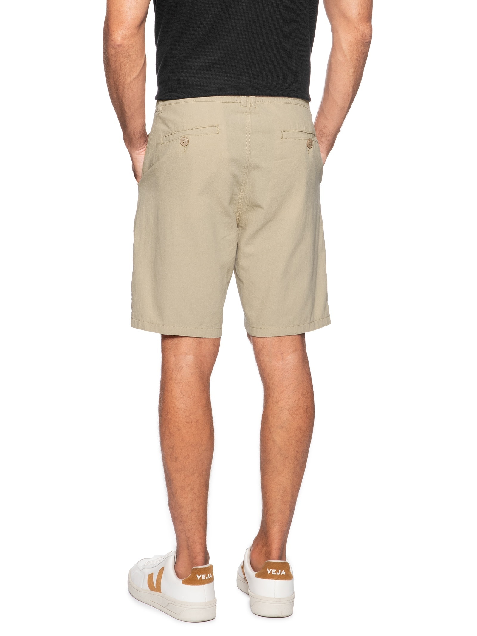 Bermuda Masculina Algodão Ocean Bege '2 Essential