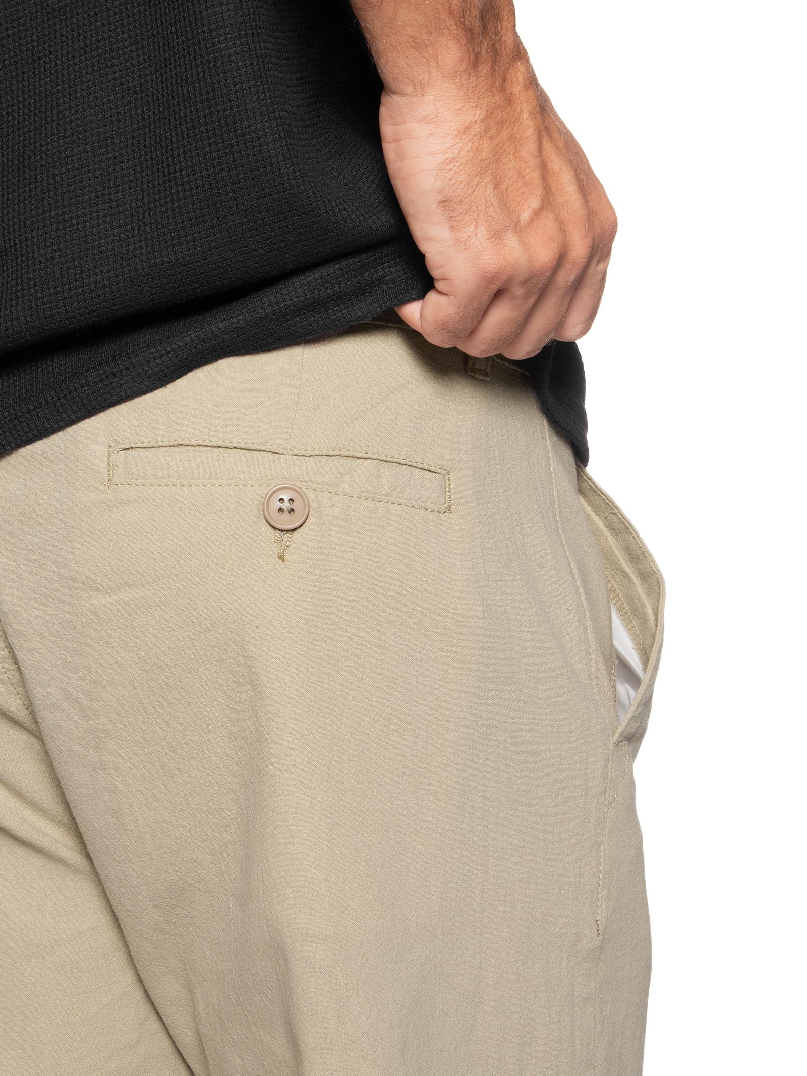 Bermuda Masculina Algodão Ocean Bege '2 Essential